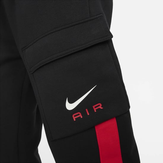 Nike Air Black/Red Swoosh Crewneck Tracksuit - Image 3