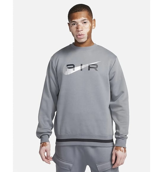 Nike Air Grey Swoosh Crewneck Tracksuit - Image 2