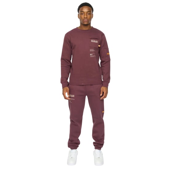 Duck and Cover Mens Applewood Top & Bottom Set (Rum Raisin) - Image 1