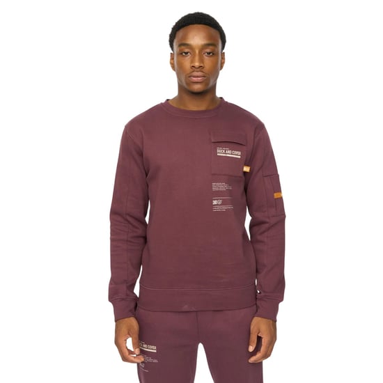 Duck and Cover Mens Applewood Top & Bottom Set (Rum Raisin) - Image 3