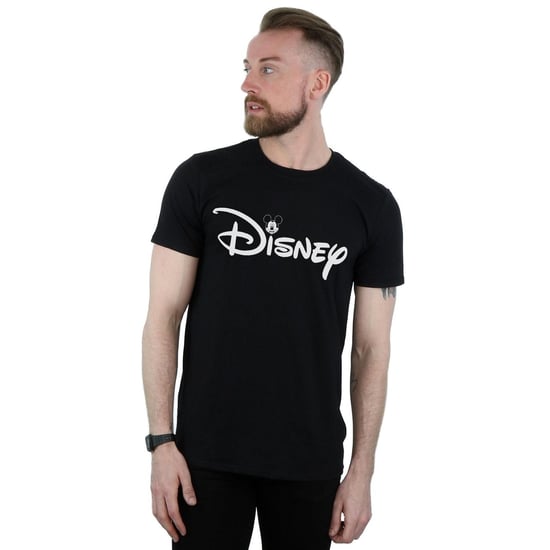 Disney Heren Mickey Mouse Hoofd Logo T-Shirt (Zwart) - Image 3