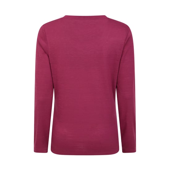 Mountain Warehouse Womens/Ladies Agra Slub Long-Sleeved Top (Berry) - Image 2