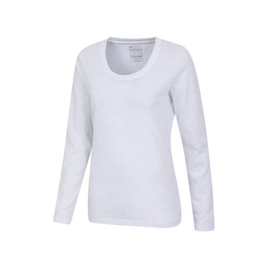 Mountain Warehouse Womens/Ladies Agra Slub Long-Sleeved Top (White) - Image 3