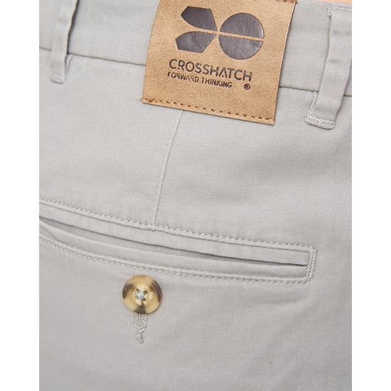 Crosshatch Mens Roysden Chinos (Light Grey) - Image 4