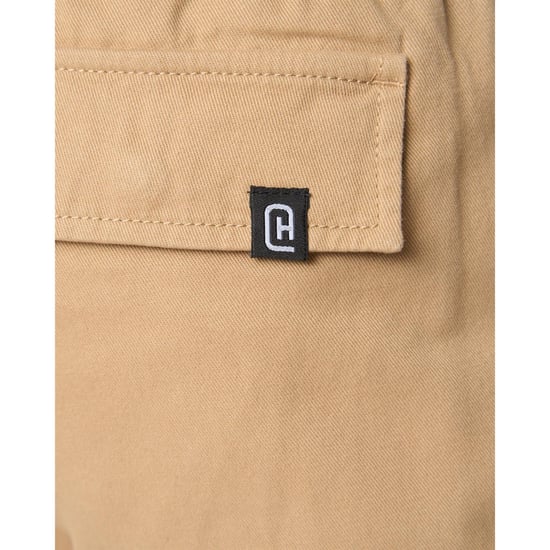 Crosshatch Herr Utilate Elastisk Midja Cargo Byxor (Sten) - Image 3