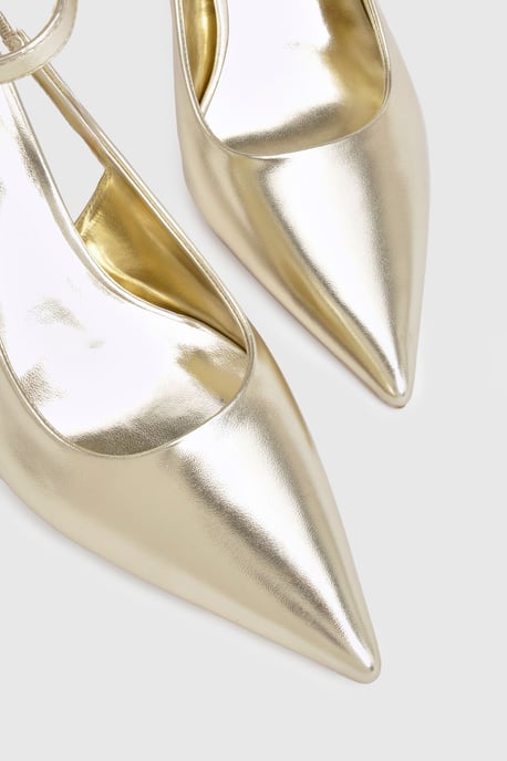 Wide Fit High Heel Ankle Strap Court Shoes - Image 5