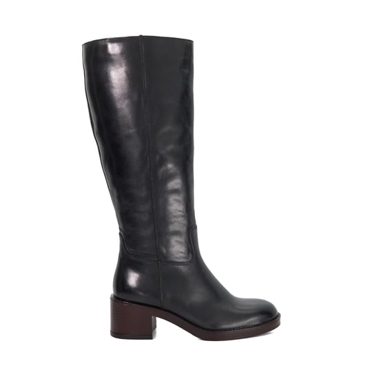 Dune Ladies Tammies - Leather Chunky Knee High Boots - Image 2