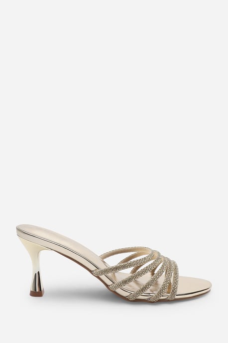 Wheres That From Womens 'Ulani' Diamante Strappy Low Heeled Mules - Image 2