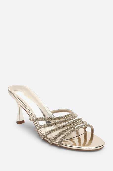 Wheres That From Womens 'Ulani' Diamante Strappy Low Heeled Mules - Image 3