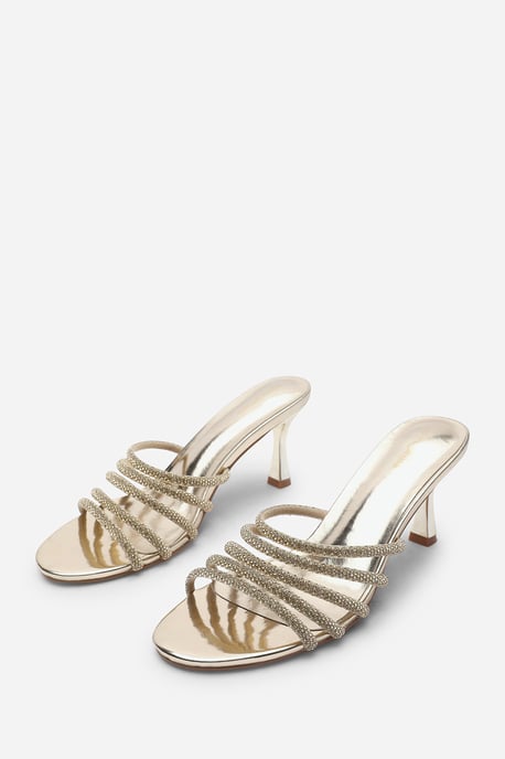 Wheres That From Womens 'Ulani' Diamante Strappy Low Heeled Mules - Image 4