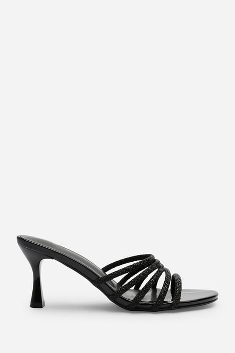 Wheres That From Womens 'Ulani' Diamante Strappy Low Heeled Mules - Image 2