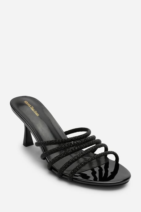 Wheres That From Womens 'Ulani' Diamante Strappy Low Heeled Mules - Image 3