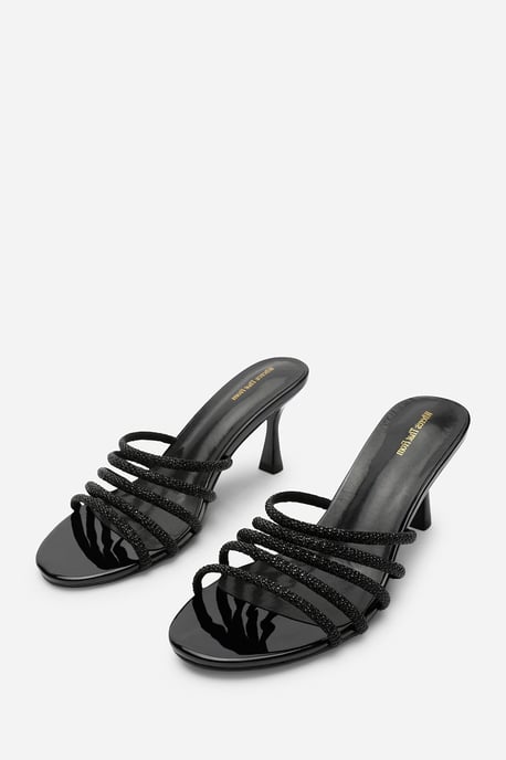 Wheres That From Womens 'Ulani' Diamante Strappy Low Heeled Mules - Image 4