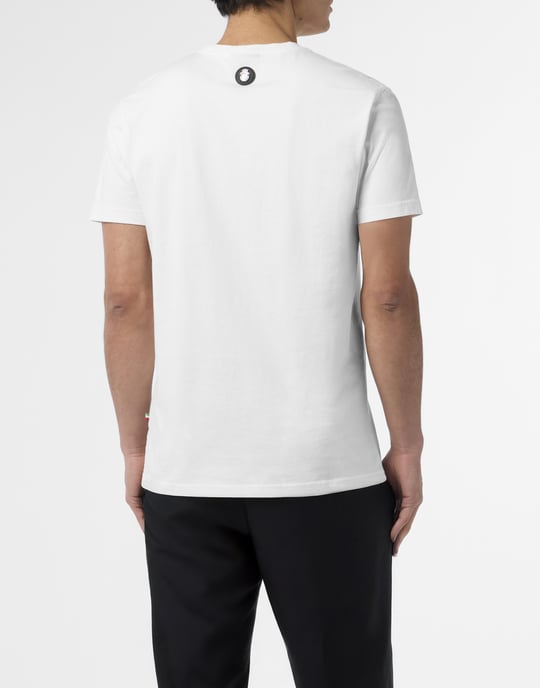 Broderad t-shirt med rund halsringning - Image 5