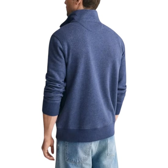 GANT Mens Sweatshirt Embroidered Shield Half Zip Pullover Winter Jumper - Image 2