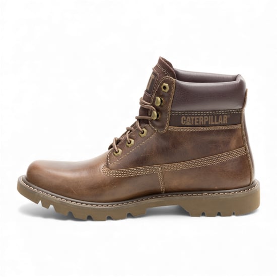 CAT (Caterpillar) Colorado 2.0 Fossil Brown Leather Hiking Ankle Boots - Image 4
