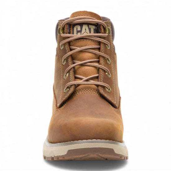 Caterpillar (CAT) Men's Pursue Brown Leather Everyday Work Hiking Ankle Boots - Image 5