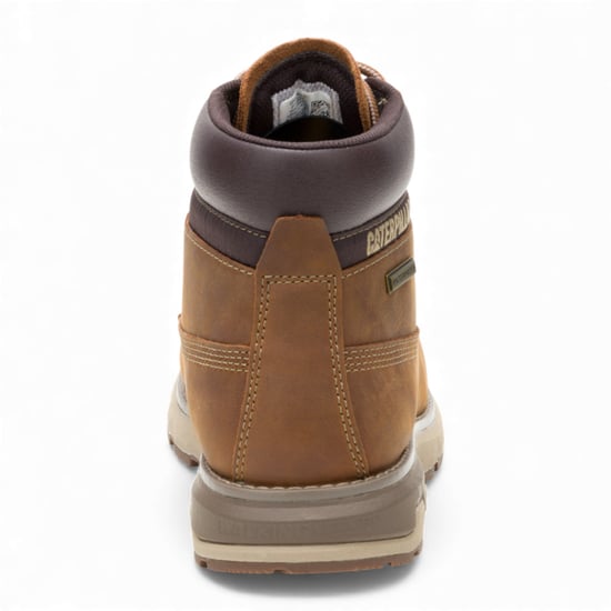 Caterpillar (CAT) Men's Pursue Brown Leather Everyday Work Hiking Ankle Boots - Image 6