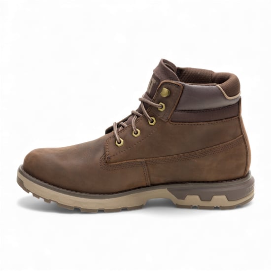Caterpillar (CAT) Men's Pursue Dark Brown Leather Everyday Work Hiking Ankle Boots - Image 4
