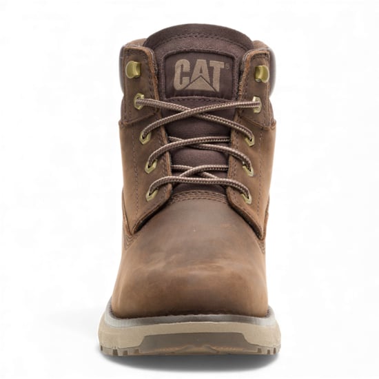 Caterpillar (CAT) Men's Pursue Dark Brown Leather Everyday Work Hiking Ankle Boots - Image 5