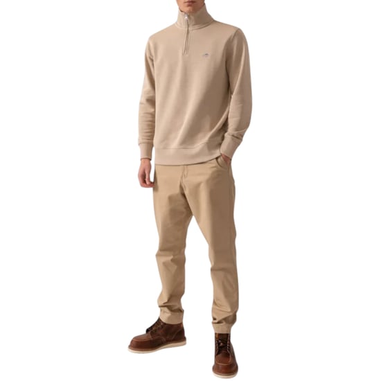 GANT Mens Sweatshirt Embroidered Shield Half Zip Pullover Winter Jumper - Image 4