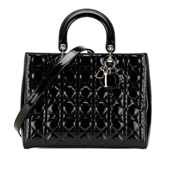 Lady Dior Medium Patent Tote - Image 1