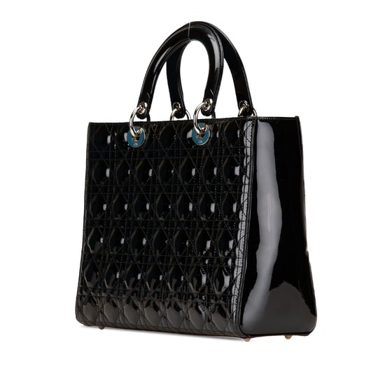 Lady Dior Medium Patent Tote - Image 2