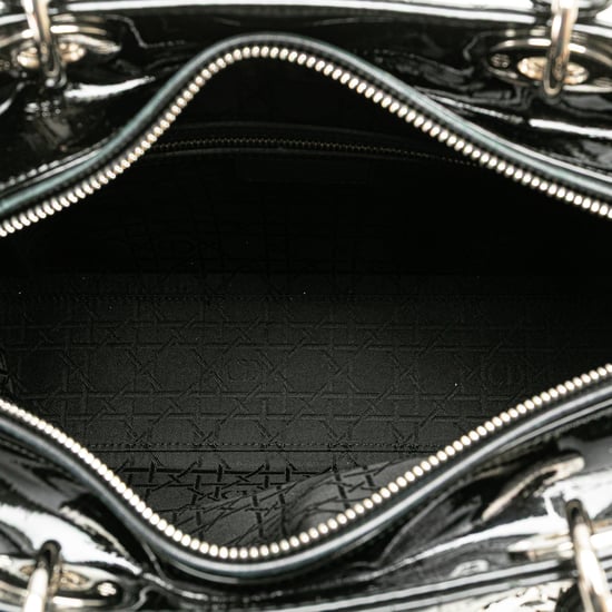 Lady Dior Medium Patent Tote - Image 4