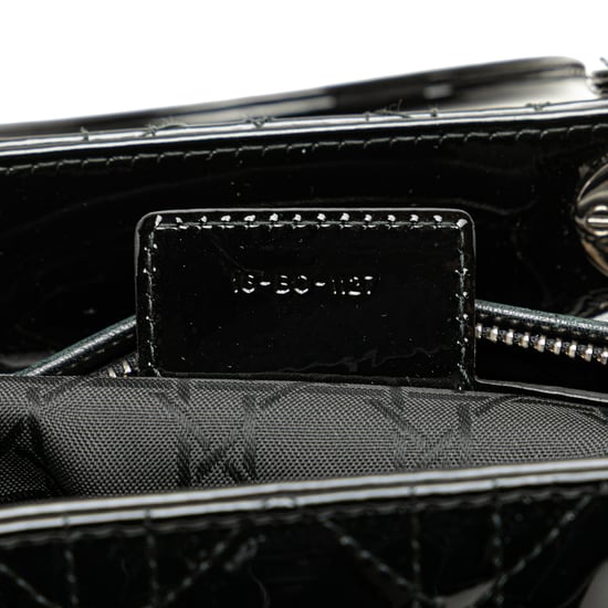 Lady Dior Medium Patent Tote - Image 6