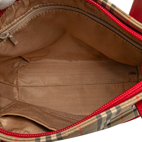 Vintage Plaid Leather Tote - Image 4