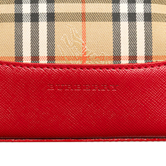 Vintage Plaid Leather Tote - Image 5