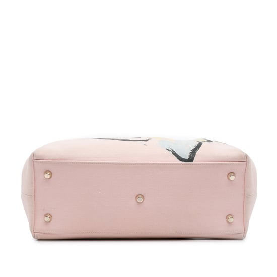 Lady Dior Floral Print Tote - Image 3