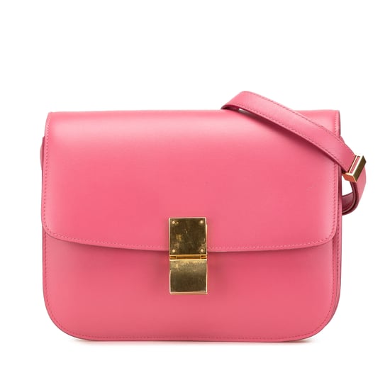 Celine Pink Leather Crossbody Bag - Image 1