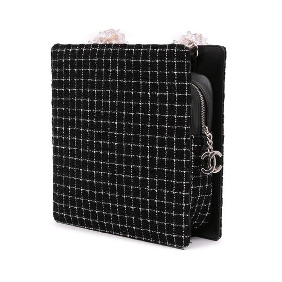 Chain Tweed Shoulder Bag - Image 2