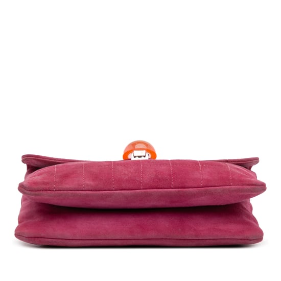 Quilted Suede Shoulder Bag - Image 3