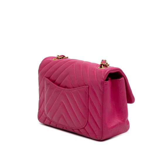 Mini Flap Chevron Quilted Bag - Image 2