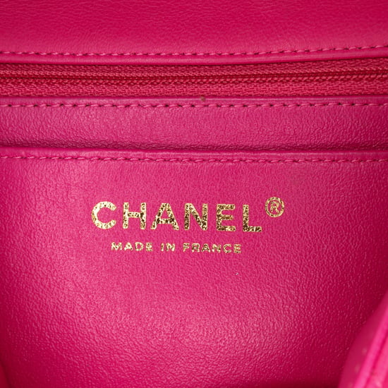 Mini Flap Chevron Quilted Bag - Image 5