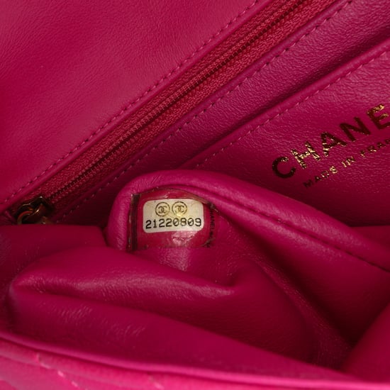 Mini Flap Chevron Quilted Bag - Image 6