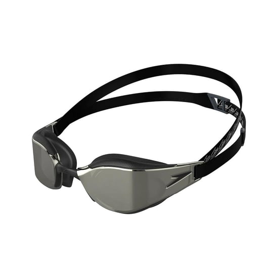 Speedo Unisex volwassene Fastskin Hyper Elite zwembril (Zwart/Oxidegrijs/Chroom) - Image 1