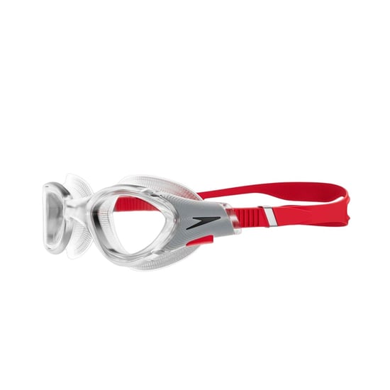 Speedo Unisex Adult 2.0 Biofuse Swimming Goggles (Clear/Red) - Image 3