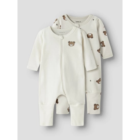Name It Unisex kinder bodysuit nbnnightsuit 2-pack beer print - Image 3