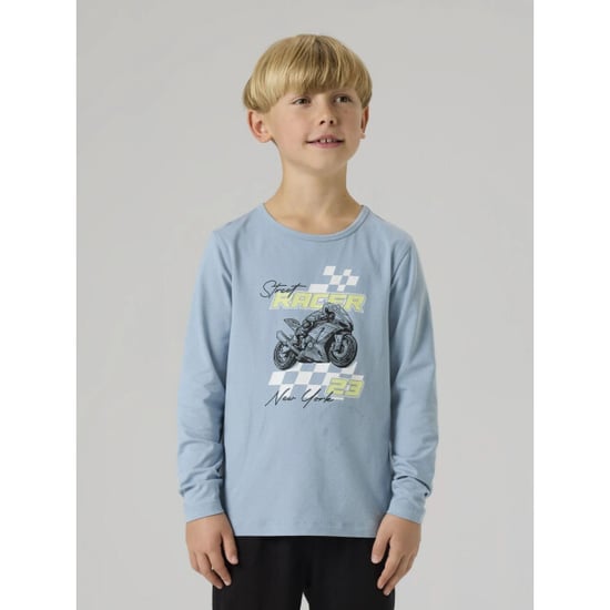 Name It Jongens pyjama set nkmnightset lichtblauw/zwart - Image 6