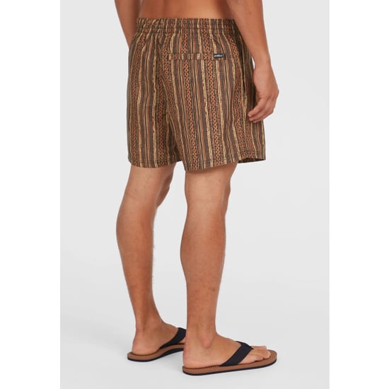 O'Neill Heren zwemshort cali print 15" bruin/oranje gestreept - Image 5