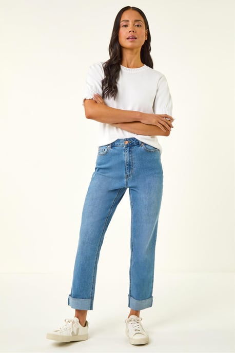 Petite Turn Up Pocket Jeans - Image 2