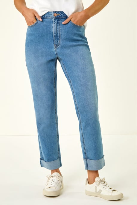 Petite Turn Up Pocket Jeans - Image 4
