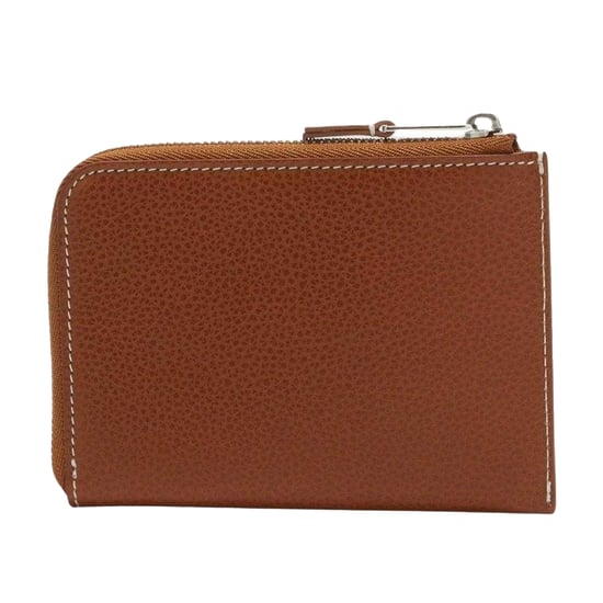 Palm Angels Monogram Leren Kaarthouder met Ritssluiting (Bruin) - Image 2
