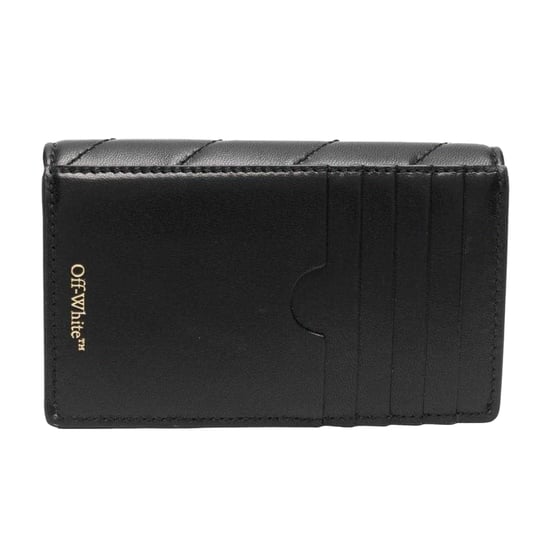 Off-White Jackhammer Leather Card Holder (Black) - Image 2