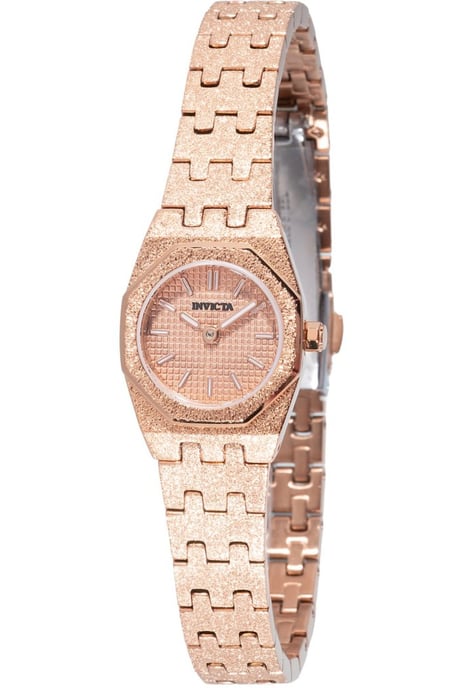 Invicta Mini 49872 Dames Horloge - Quartz Uurwerk - Roestvrij Staal met rosegouden Wijzerplaat - 19mm - Image 1