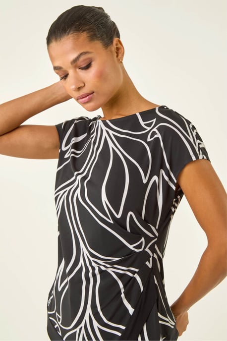 Floral Asymm Top - Image 1