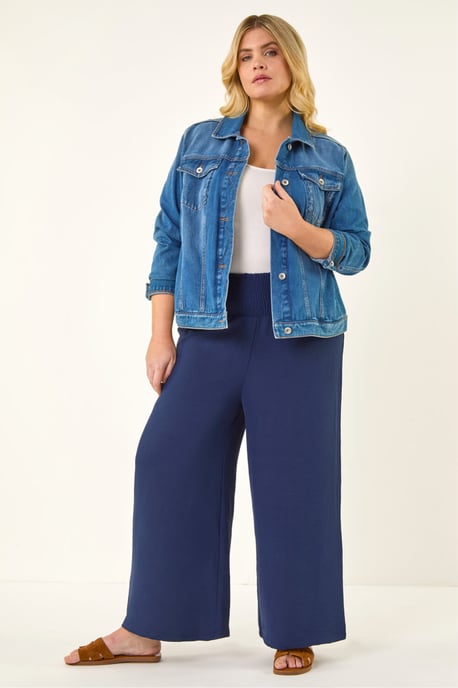 Curve Shirred Wide Leg Trouser - Image 2